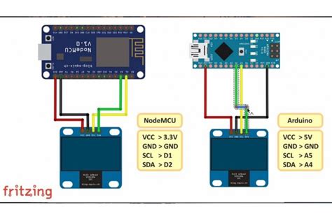 I2C OLED Display Using Arduino/NodeMCU.